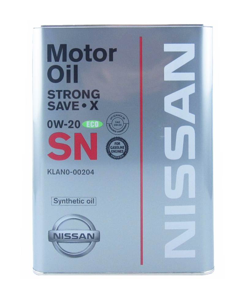 4л NISSAN Motor oill STRONG SAVE X SP 0W-20 