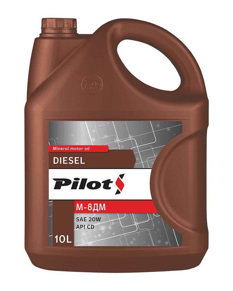 PILOTS Масло дизельное М8ДМ SAE 20  10л  1/4шт