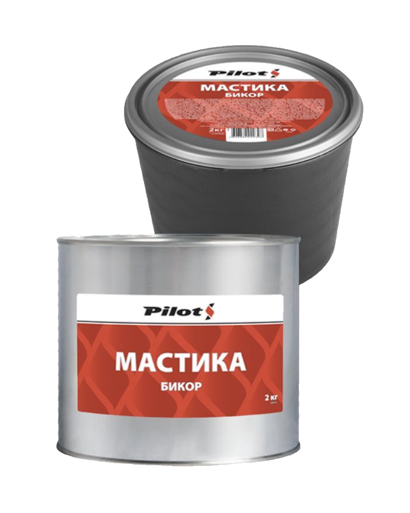 PILOTS Мастика БИКОР 2кг ведро  1/4шт