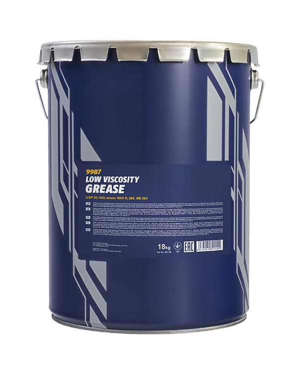 Смазка противозадирная Mannol LOW VISCOSITY GREASE Li-EP 00/000  18кг